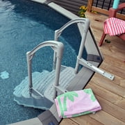 Champlain Drop-In Steps for Above Ground Pools, Gray