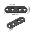thumbnail image 2 of Uxcell 20 Pcs Placas de Soporte Rectas Planas, 55mm x 5mm Placa de Refuerzo de Hierro con Tornillos Placas de Soporte Rectas Planas Placas de Reparación Fijación Unión para Muebles de Madera, Negro, 2 of 6