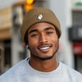 thumbnail image 3 of Dalix Mens Ghost Fisherman Beanie Hat Winter Knit Cuffed Watch Cap in Tan, 3 of 5