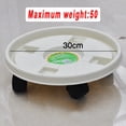 thumbnail image 1 of Plateau Support de Plante en Résine avec Roues Base de Pot de Fleurs Mobile Maison Jardin, 1 of 6
