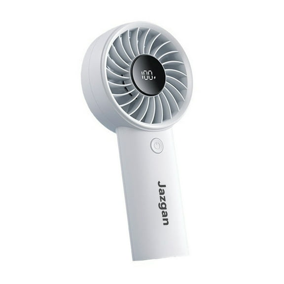 Jazgan Electric fans for personal use, Mini Portable Fan Handheld Fan, White Mini Personal Fan