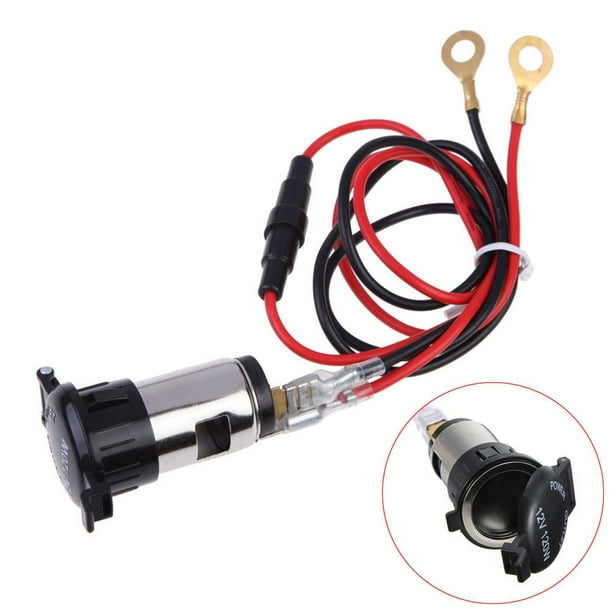 Enchufe de encendedor para coche, motocicleta, 12V, 120W, adaptador de toma de corriente de Metal para cigarrillos