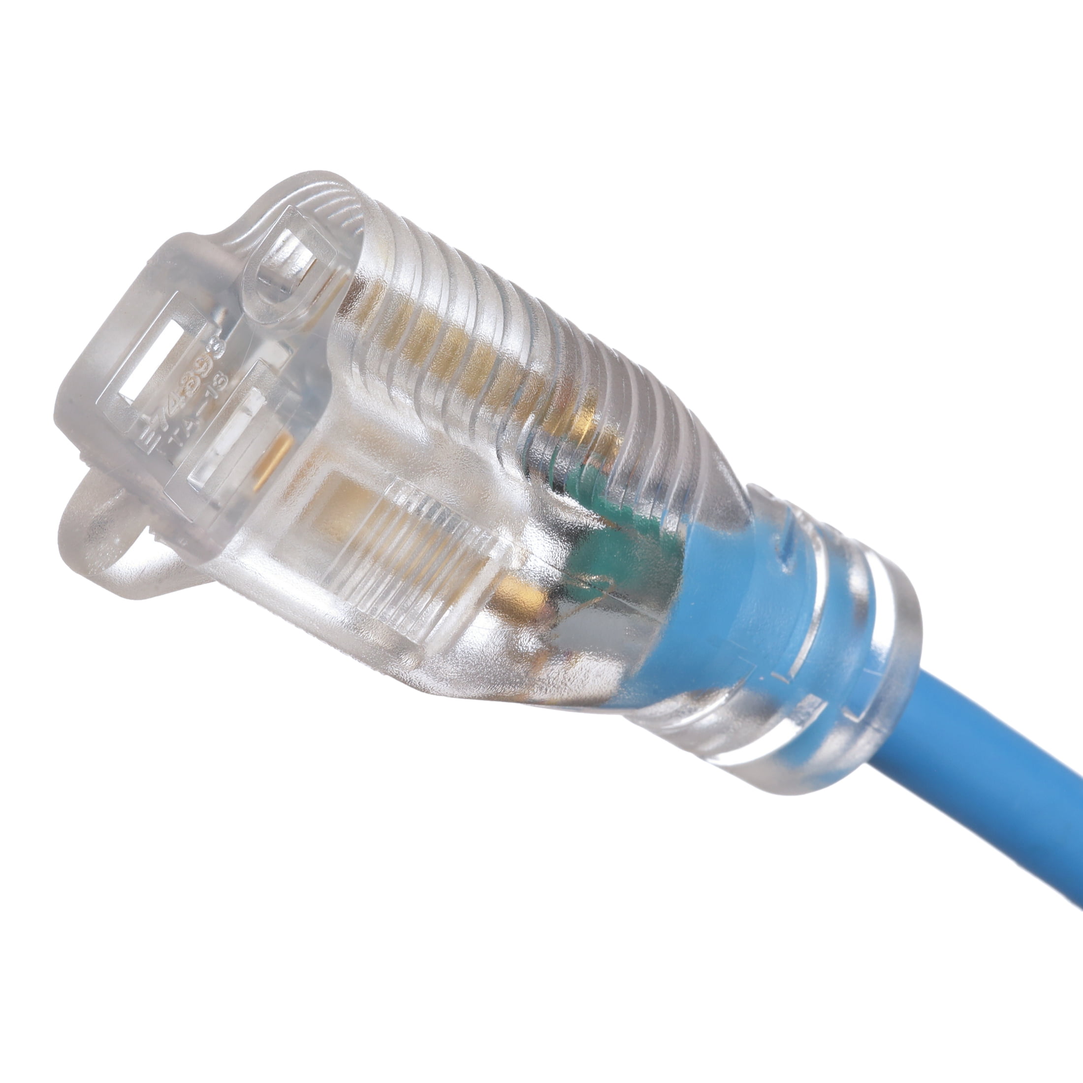 Coleman Cable 2469SW8806 14 Gauge 100 ft Blue 1 Outlet Outdoor Extension Cord