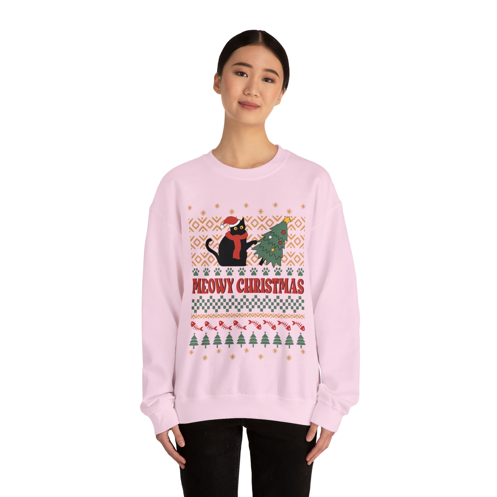Walmart ugly cat clearance sweater