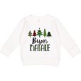 thumbnail image 2 of Inktastic Buon Natale Festive Christmas Trees Toddler Sweatshirt, 2 of 4