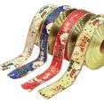 thumbnail image 1 of Coofit Christmas Ribbon Plastic Festive 4 Rolls DIY 6.56ft Wrapping Ribbon Craft Ribbon, 1 of 10