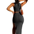 thumbnail image 4 of Two Piece Skirt Set Women's Suit y2k Clothes Summer 2023 Sexy Outfit Cropped Top and Split Skirt Chic Elegant Female Clothing, 4 of 10