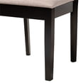 thumbnail image 6 of Baxton Studio Karel Modern Beige Fabric and Espresso Brown Finished Wood 5-Piece Dining Set, 6 of 10