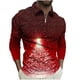 thumbnail image 2 of Blusa y camisa de manga larga con cuello vuelto para hombre, jersey con cremallera y solapa estampada, blusa de manga larga con cuello vuelto, blusa de poliéster para hombre, 2 of 5