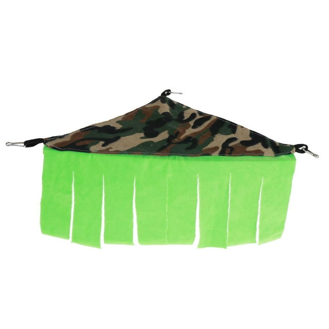 Hamaca triangular para , hamaca para mascotas con cortina, material , cama colgante para mascotas para , animales , hurones o mas Camuflaje Zulema Hamaca de animales pequeños