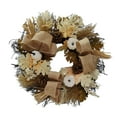 thumbnail image 3 of Corona de otoño blanca de calabazas artificiales de 20 "con , corona de otoño para puerta delantera, pared interior, decoración del, 3 of 8