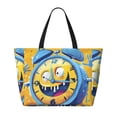 thumbnail image 2 of Balery Funny Alarm Clock Illustration Beach Travel Bag - Water-Resistant, Large Capacity Lightweight Tote with 7 Pockets for Women and Men - Perfect for Beach, Pool, Gym, and Travel, 2 of 7