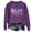Purple [Halloween Sweatshirts for Women][WenDA26070803], variant on WEIWEN Halloween Sweatshirt for Women Salem Broom Co Graphic Long Sleeve Halloween Shirts for Women Plus Size Tops Womens Fall Fashion Clothing Black, S