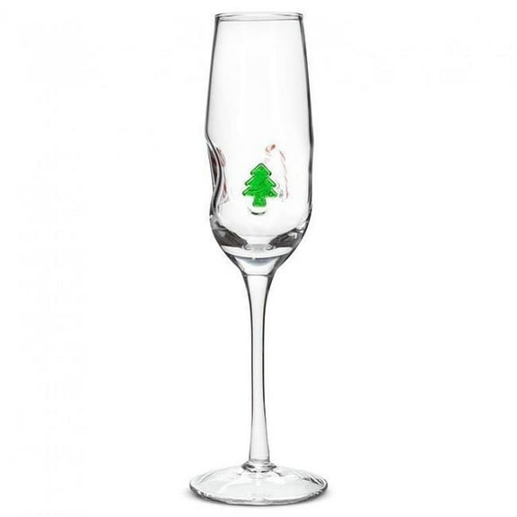 MDR Trading Inc. AB-27-JOLLY-FLUTE_Q01 Holiday Icons Flute Glass