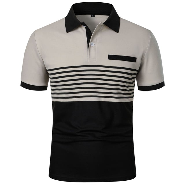 Camisas de Manga Larga para Hombres Casual Botón Sólido Suéter Camiseta Solapa, Poliéster Ligero para Primavera Verano