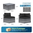 thumbnail image 4 of Sunmthink 7-Piece Wicker Patio Furniture Sets, Outdoor Conversation Set with 4 Inches Thick Cushions and Waterproof Cover, 4 of 6