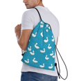 thumbnail image 3 of Drawstring Backpack, Classic Cute Duck Blue Light Waterproof Sports Gym Bag Draw String Back Bag for Men Women, Sackpack Cinch Workout Bag for Sports, Travel, Swimming, Beach, 3 of 8