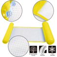 thumbnail image 3 of Hamaca de agua inflable, hamaca flotante reclinable (amarilla), hamaca flotante inflable 4 en 1, hamaca portátil plegable multiusos, 3 of 3