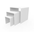 thumbnail image 1 of FixtureDisplays® Riser Combo 2", 3", 4" WHITE Plexiglass Pedestal Lucite Acrylic Display Risers Jewelry Showcase Fixtures - 1/8" Thick 16905-234-WHITE, 1 of 1