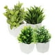 thumbnail image 5 of GOOHOCHY Planta en maceta de imitación, decoración de plantas artificiales, bonsái falso para el hogar, 4 Uds., 5 of 8
