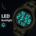 thumbnail image 6 of Watches for Women,Digital Watch for Ladies Waterproof Wristwatch with Alarm/Stopwatch/Back Light Gifts for Women, 6 of 8