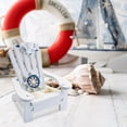 thumbnail image 4 of BNNG Wooden Handmade Mini Chair Ornament Beach Chair Home Decor Nautical Decoration for Bathroom Bedroom Decor Home Decor Article Home Office Desk, Creative Cute Ornament, 4 of 4