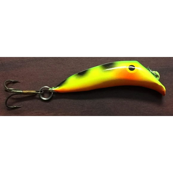 Canadian Wiggler S-057 Bouchon de lancer/pêche à la traîne, perche chaude 1/4 oz, 2-3/8" Bouchon de lancer/pêche à la t