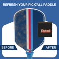 thumbnail image 5 of Pickleball Paddle Eraser, Premium Pickle Ball Racket Rubber Cleaner For Carbon Fiber & Fiberglass Surfaces | Remove Dirt, Sweat & Ball Residue Paddle Types - Black, 5 of 5