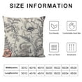 thumbnail image 5 of ARISTURING Floral Pattern Bouquets of Spring Flowers Black and White Square Throw Waist Pillow Case Decorative Cushion Cover Pillowcase Sofa, 5 of 5