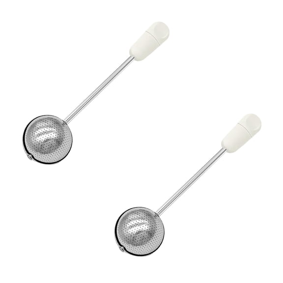Powdered Sugar Shaker Duster Flour Dispenser Shaker with 18/8 Stainless Steel Spring-operated Handle for Sugar Flour and Spices(2pc)