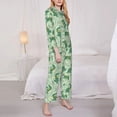 thumbnail image 2 of Bingfone Womens Pajama Sets Cute Dinosaurs in Space Print,Long Sleeve Loungewear Pajamas Set-Medium, 2 of 8