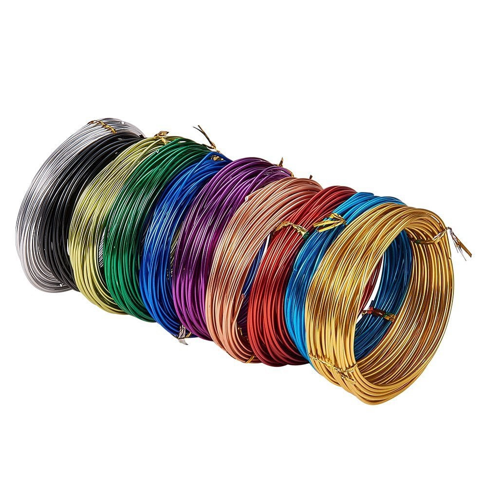 10 Colors 320 Feet Aluminum Wire 12 15 18 20 Gauge Bendable Metal Craft Wire Flexible Sculpting Beading Wire for DIY Wrapped Jewelry Manual Arts Making Rainbow Projects DIY Mixed Color