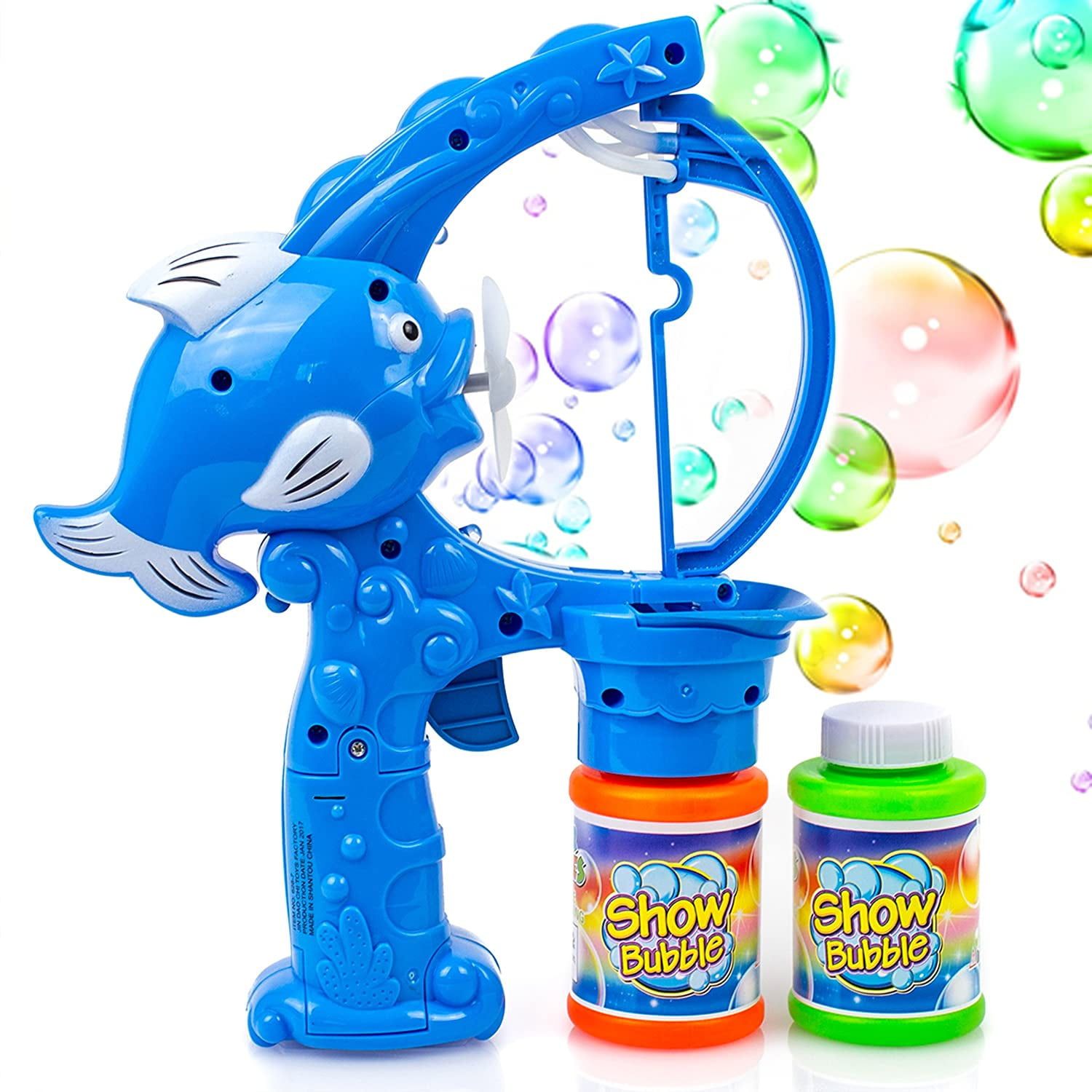 Toysery LED LightUp Jumbo Bubble Gun Blaster for Boys, Girls, Kids