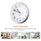 thumbnail image 3 of Reloj de pared de cuarzo Bearachild 8 pulgadas silencioso decoración del hogar, 3 of 6