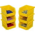thumbnail image 4 of Akro-Mils Stackable Storage Bins, AkroBins Stacking Organizer, 5"x4"x3", Yellow, 24-Pack, 4 of 12