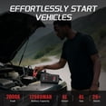 thumbnail image 4 of GCZ 2000A Car Jump Starter, Portable Jump Box for Trucks, SUVs & Cars, 12V Battery Booster for Up to 8.0L Gas & 6.0L Diesel Engines, 12000mAh Power Bank with LED Light, 4 of 13