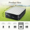 thumbnail image 6 of Inflatable Mattress, Outdoor Airbed, Double Height, Built-in High Capacity Air Pump, Non-Slip Bottom Design, 21"/18"/16" Inch Thick, Load Capacity 660 Lbs, For Home or Camping, 6 of 13