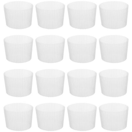 

50Pcs Convenient Cup Sleeves Portable Coffee Sleeves Transparent Bottle Sleeves
