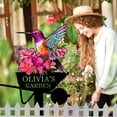 thumbnail image 3 of Personalized Garden Sign, Colorful Bird Metal Signs Customized, Personalized Garden Stake Metal Sign, Custom Flowers Bird Garden Name Sign Yard Sign, Garden Art Outdoor Decor for Patio(10inches), 3 of 8