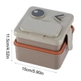 thumbnail image 3 of Plastic Double Lunch Box Office Lunch Box Microwave Oven Heating Portable Cartoons Children's Lunch Box, 3 of 6