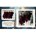 thumbnail image 6 of Ajhhao 19 Inches Velvet Christmas Stockings, Vintage Christmas Stockings, with Velvet Bow for Fireplaces, Classical Christmas Stocking, Traditional Christmas Stocking Decoration Burgundy 18.9 Inch, 6 of 8