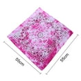 thumbnail image 2 of TNOBHG Bright Colored Bandana Multi-purpose Hop Square Bandana Breathable Cotton Men Women Boys Girls Summer Handkerchief Printed Sun Protection Hair Scarf, 2 of 8