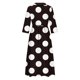 thumbnail image 5 of Vestido de Verano para Mujeres Impreso Cuello de Vuelta de Manga de Tres Cuartos, Estilo de Ocio de Moda para Ocasional, Fiesta Y Vacaciones, 5 of 5