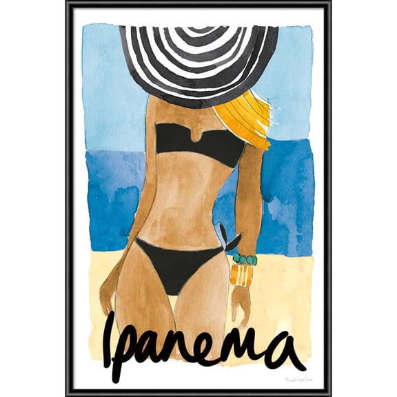 Great Art Now Ipanema Girl by Mercedes Lopez Charro, Framed Wall Art, 12.25W x 18.25H