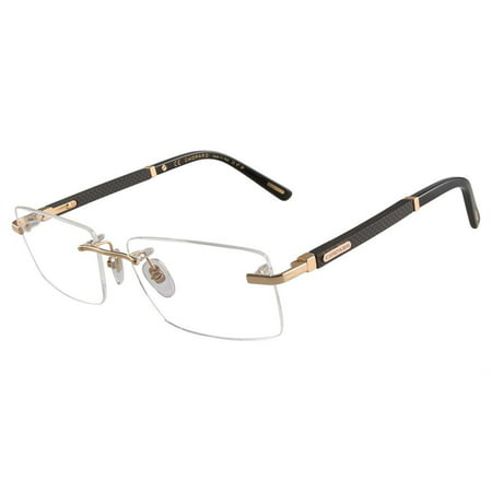 chopard eyeglasses vchb73 vch/b73 0300 shiny gold rimless optical frame