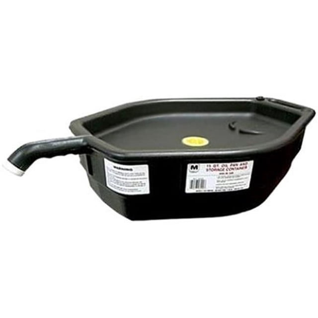 Midwest Can 6400 Bac de Récupération d'Huile Fermé 15 Qt., Noir