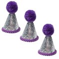 thumbnail image 1 of Hukapapa 3 paquetes de mini sombrero de cumpleaños para perros pequeños, sombreros de fiesta para gatos, diadema para el cuidado de cumpleaños de mascotas, accesorios estilo 4, 1 of 5