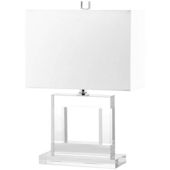 SAFAVIEH Town Square 20.5 in. H Crystal Glam Table Lamp, Clear