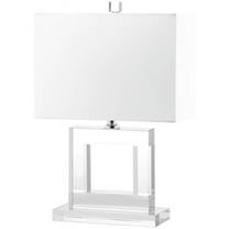 SAFAVIEH Town Square 20.5 in. H Crystal Glam Table Lamp, Clear