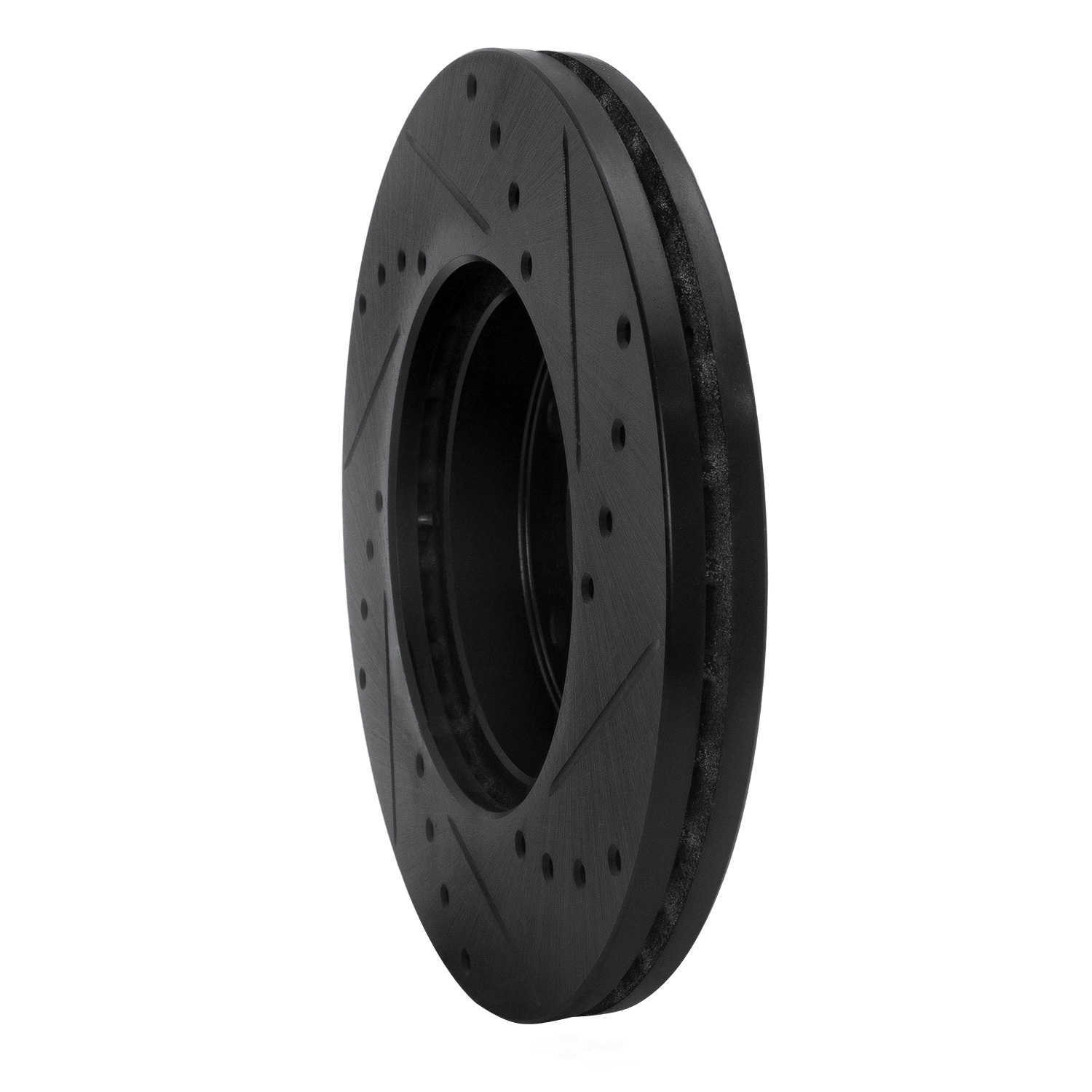 Dynamic Friction Company 633-67033L DFC Brake Rotor - Drilled And Slotted - Black